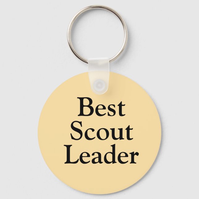 Weltbeste Scout Leader-Ware Schlüsselanhänger (Vorderseite)