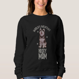 weltbeste sibirische Husky Mama Funny Dog Mama Sweatshirt