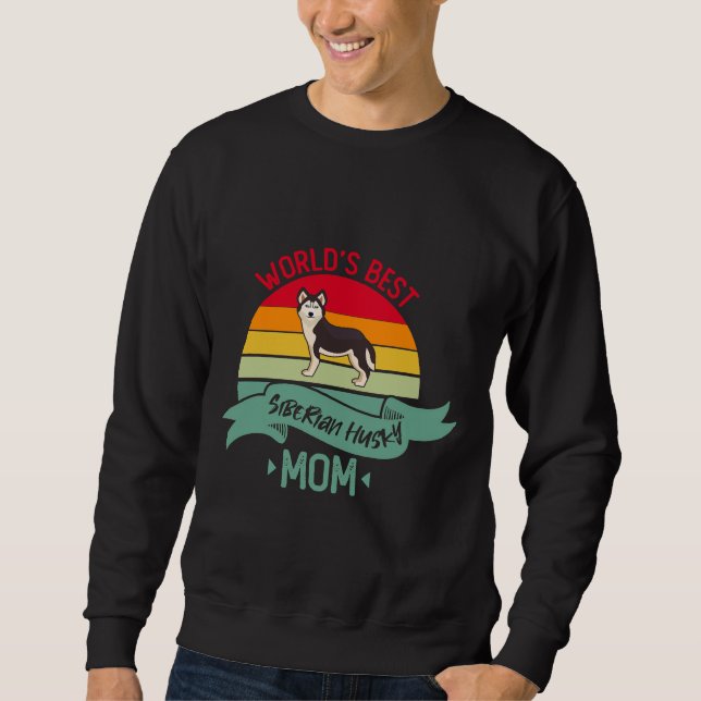 Weltbeste sibirische Husky-Mama Sweatshirt (Vorderseite)
