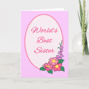 Weltbeste SIster Feiertagskarte