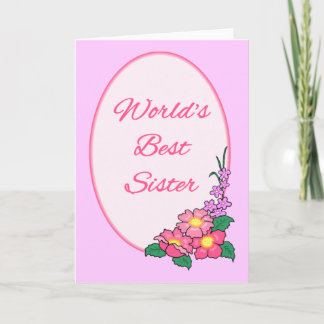 Weltbeste SIster Feiertagskarte