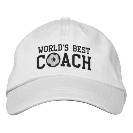Weltbeste Soccer-Coach-Cap Bestickte Kappe