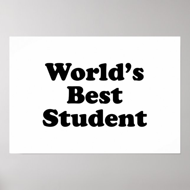 Weltbeste Studentin Poster (Vorne)
