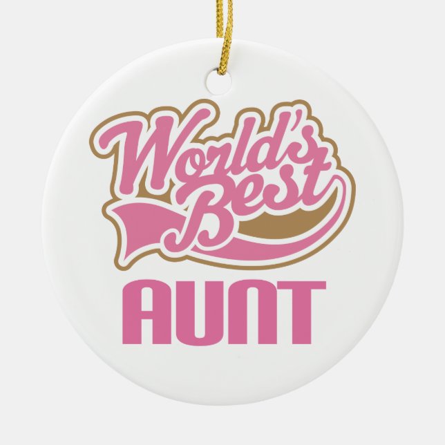 Weltbeste Tante Ornament Keepsake Gift (Vorne)