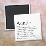 Weltbeste Tante, Tante Definition Magnet<br><div class="desc">Personalisieren Sie Ihre Lieblings-Tante oder Tante,  um ein einzigartiges Geschenk zu schaffen. Ein perfekter Weg,  ihr zu zeigen,  wie phantastisch sie jeden Tag ist. Entwickelt von Thisisnotme©</div>