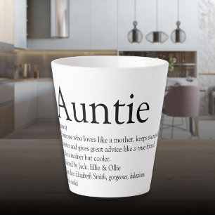 Weltbeste Tante, Tante Definition Milchtasse