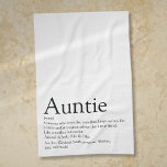 Weltbeste Tante, Tante Definition Spaß Geschirrtuch<br><div class="desc">Personalisieren Sie Ihre Lieblings-Tante oder Tante,  um ein einzigartiges Geschenk zu schaffen. Ein perfekter Weg,  ihr zu zeigen,  wie phantastisch sie jeden Tag ist. Entwickelt von Thisisnotme©</div>