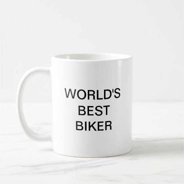 Weltbeste Tasse für Biker (Links)