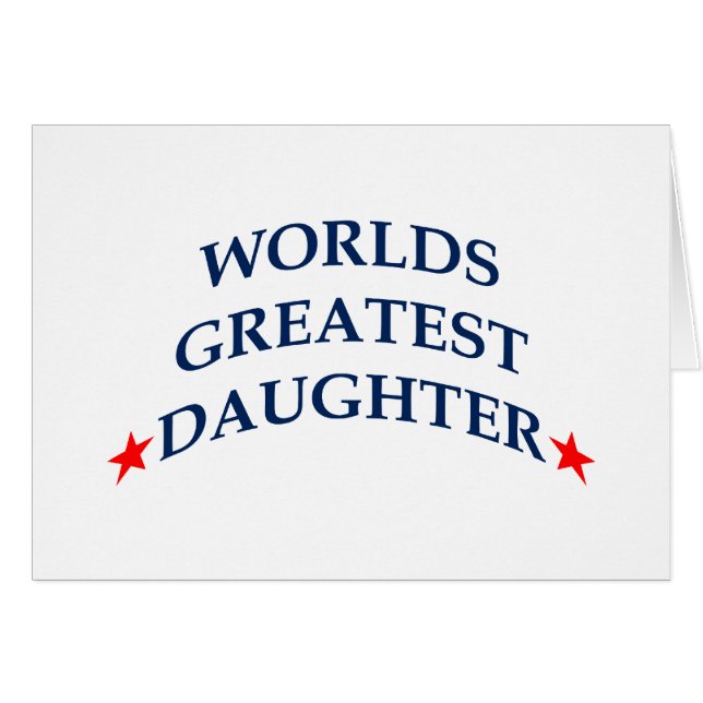 Weltbeste Tochter (Vorderseite (Horizontal))