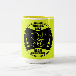 Weltbeste Trauzeugin Zweifarbige Tasse