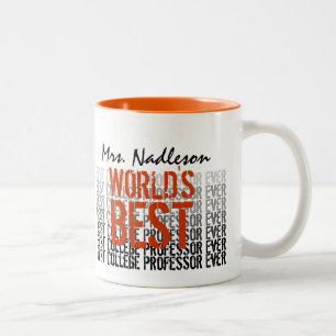 Weltbeste Uni-Professorin aller Zeiten Zweifarbige Tasse
