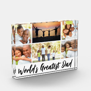 Weltbeste Vater Familienfotos FotoCollage Fotoblock