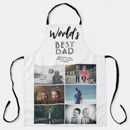 Weltbeste Vater-Schürze 6 FotoCollage Schürze
