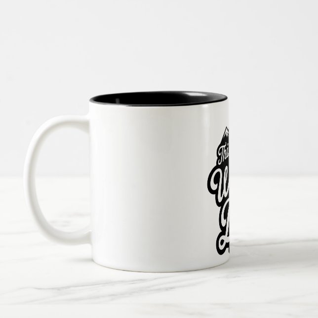Weltbeste Vater-Tasse Zweifarbige Tasse (Links)
