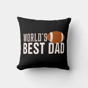 Weltbeste Vater-Typografie-Fußball-Kopfkissen Kissen