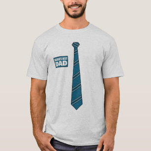 Weltbeste Vater-Umbau-Krawatten-cooles Blau T-Shirt