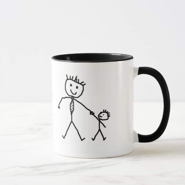 Weltbeste Vater-Wecker-Tasse Tasse (Rechts)