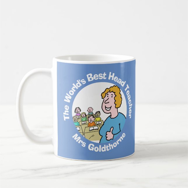 Weltbeste weibliche Schulleiterin Kaffeetasse (Links)