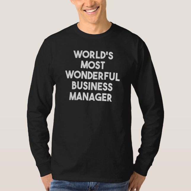 Weltbesten Geschäftsleiter T-Shirt (Vorderseite)