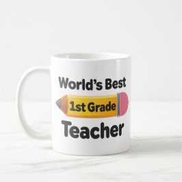 Weltbester 1. Grad-Lehrer-Bleistift Kaffeetasse