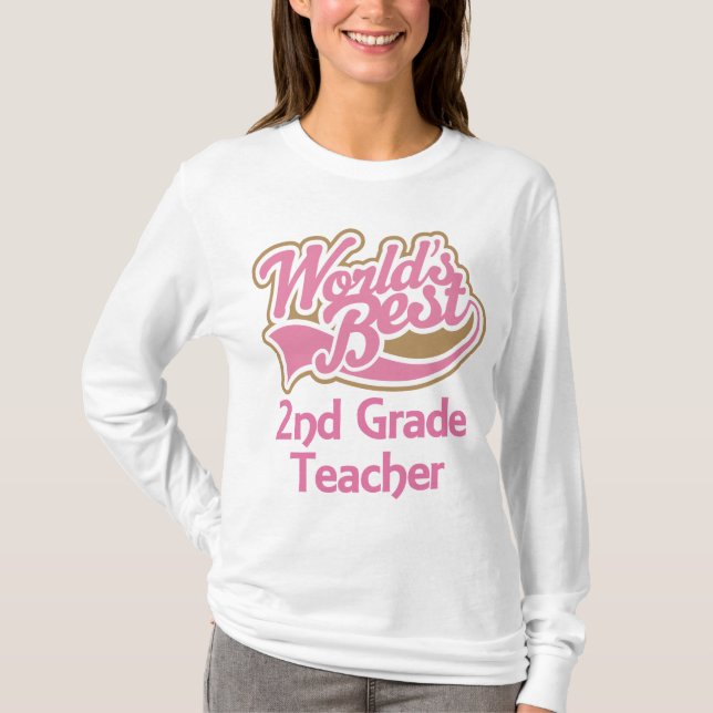Weltbester 2. Grad-Lehrer T-Shirt (Vorderseite)