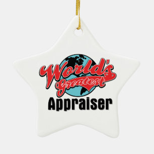 Weltbester Abschätzer Keramik Ornament