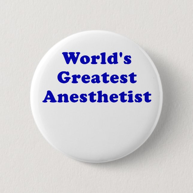 Weltbester Anesthetist Button (Vorderseite)