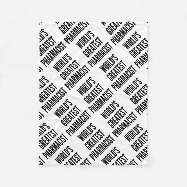 Weltbester Apotheker Fleecedecke (Vorderseite)