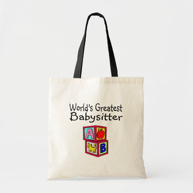 Weltbester Babysitter Tragetasche (Vorne)