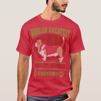 Weltbester Basset Hound Hund Oma  T-Shirt