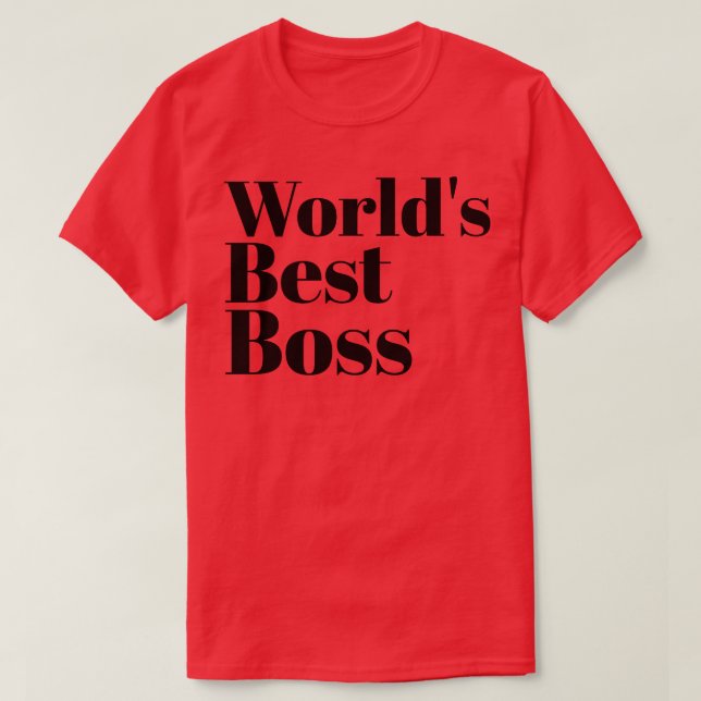 Weltbester Boss T-Shirt (Design vorne)