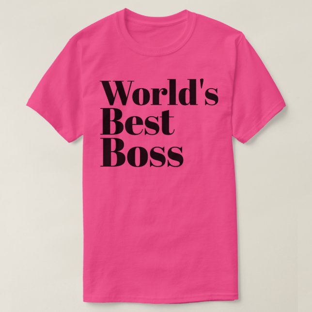 Weltbester Boss T-Shirt (Design vorne)