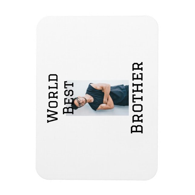 Weltbester Bruder fügt einfach den Text Sport hinz Magnet (Vertikal)