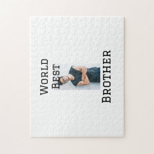 Weltbester Bruder fügt einfach den Text Sport hinz Puzzle