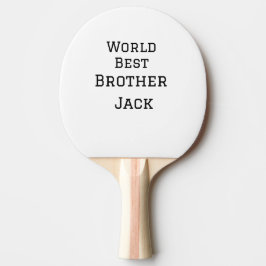 Weltbester Bruder fügt einfach den Text Sport hinz Tischtennis Schläger