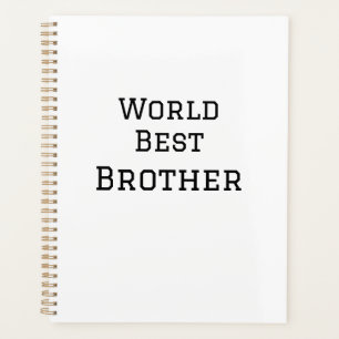 Weltbester Bruder Name Text Sport Text einfach Planer