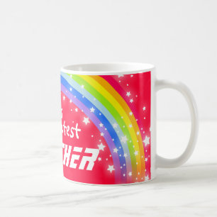 "Weltbester BRUDER" regenbogenroter Becher Tasse