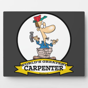 WELTBESTER CARPENTER MÄNNER CARTOON FOTOPLATTE