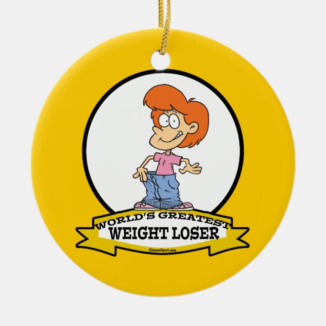 WELTBESTER CARTOON KERAMIKORNAMENT (Vorne)