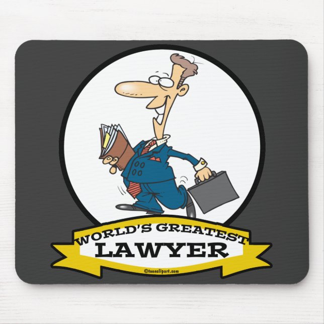 WELTBESTER CARTOON VON LAWYER II MOUSEPAD (Vorne)