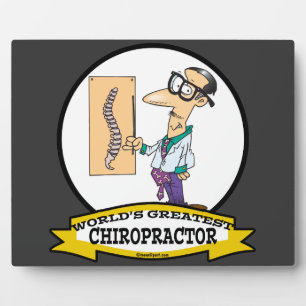 WELTBESTER CHIROPRAKTOR MÄNNER CARTOON FOTOPLATTE