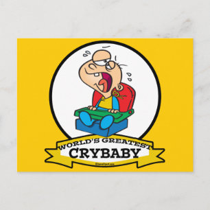 WELTBESTER CRYBABY-CARTOON POSTKARTE