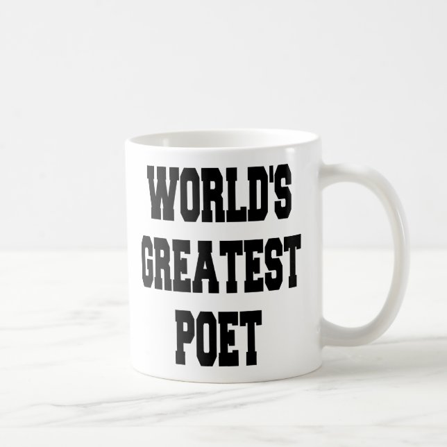 Weltbester Dichter Kaffeetasse (Rechts)