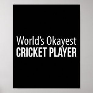 Weltbester durchschnittlicher Cricket-Spieler -  Poster