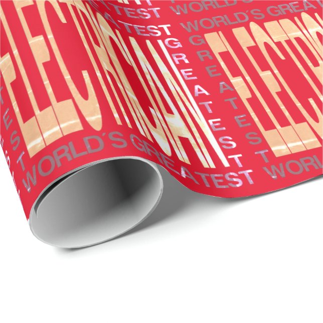 Weltbester Elektriker Geschenkpapier (Rolleneckpunkt)