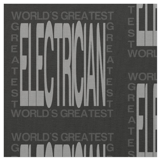 Weltbester Elektriker Stoff (Nahaufnahme)