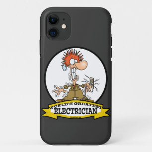 WELTBESTER ELEKTRIZISCHER MÄNNER CARTOON Case-Mate iPhone HÜLLE