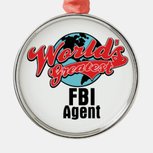 Weltbester FBI-Agent Silbernes Ornament