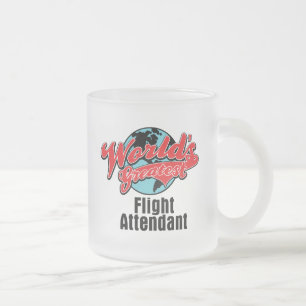 Weltbester Flugbegleiter Mattglastasse
