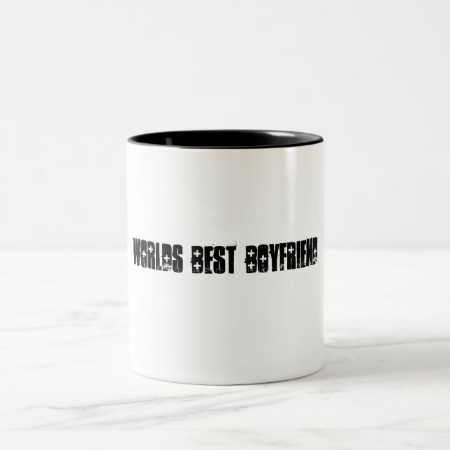 Weltbester Freund Zweifarbige Tasse (Mittel)